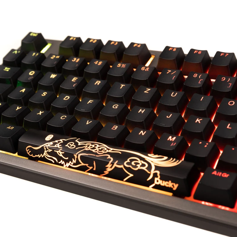 Klawiatura Ducky Shine 7 do gier, USB, szara