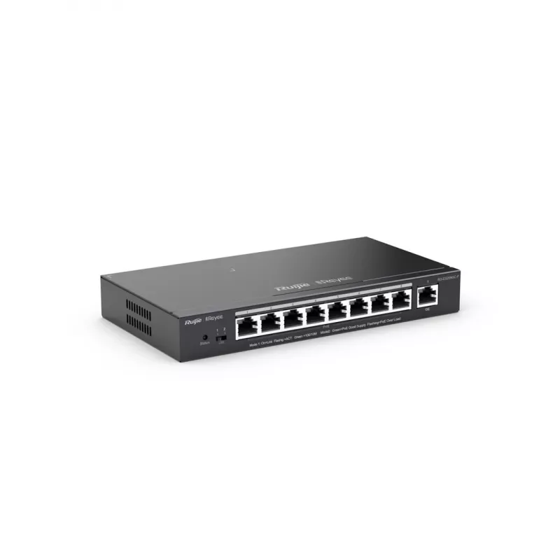 Przełącznik sieciowy Ruijie Networks RG-ES209GC-P zarządzalny Gigabit Ethernet (10/100/1000) Power over Ethernet (PoE) czarny