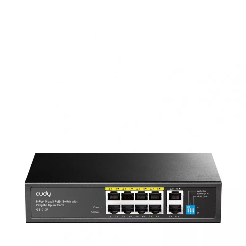 Cudy GS1010P przełącznik sieciowy Gigabit Ethernet 10 portów PoE