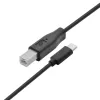 Kabel USB A do B TB 1,8 m — Czarny, do drukarek