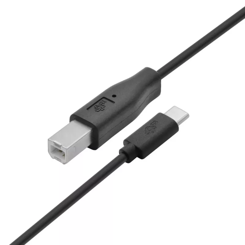 Kabel USB A do B TB 1,8 m — Czarny, do drukarek