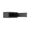 Wall-mount 19 inch rack cabinet LANBERG 4U 600x450 mm Czarny with metal door