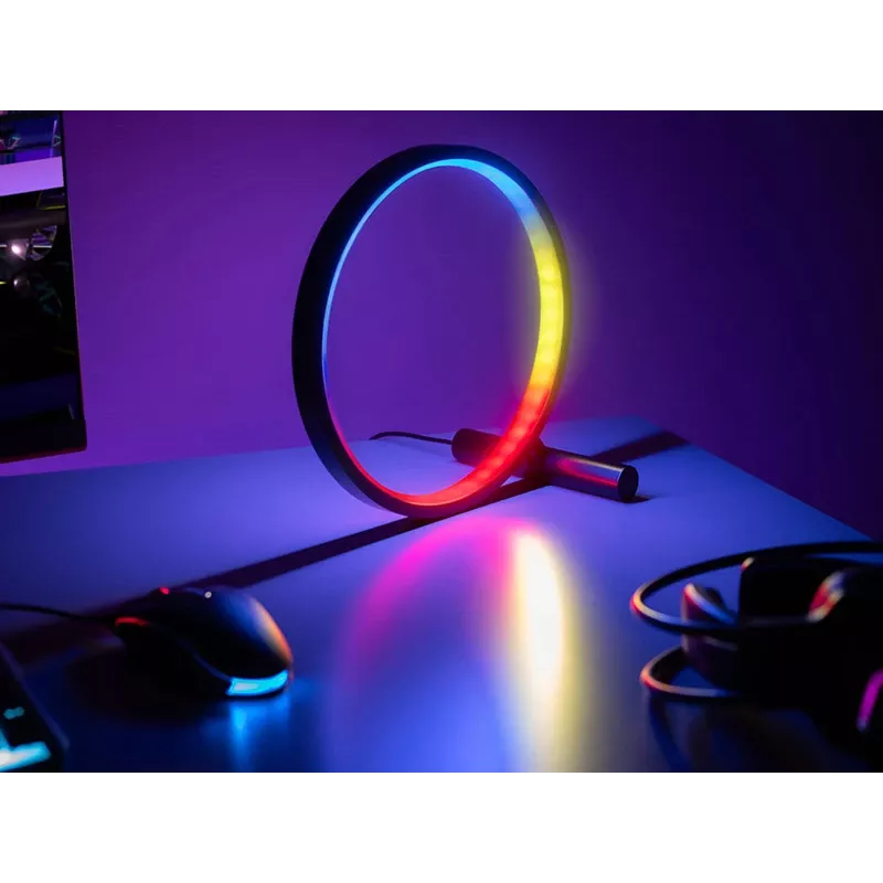 Lampa stołowa TRACER Ambience Smart Circle LED RGB — dekoracyjna inteligentna lampa LED w kształcie koła