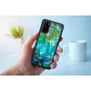 Etui ochronne iKins na telefon Samsung Galaxy S20 — Czarny Wzór Lilii Wodnych