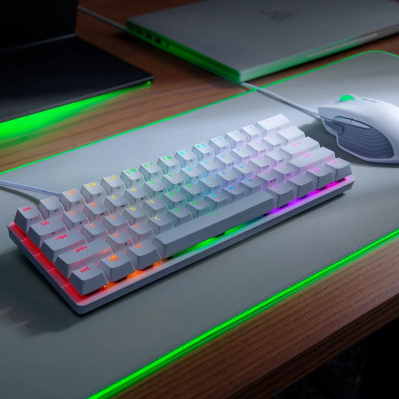 Klawiatura Razer Huntsman Mini Gaming USB QWERTY angielska biała