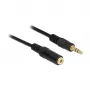Przewód audio 3,5 mm M-F DeLOCK 83762 0,5 m czarny