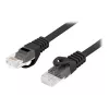 Kabel sieciowy LANBERG PCU6-10CU-0025-BK Cat6 F/UTP RJ-45 0,25 m Czarny