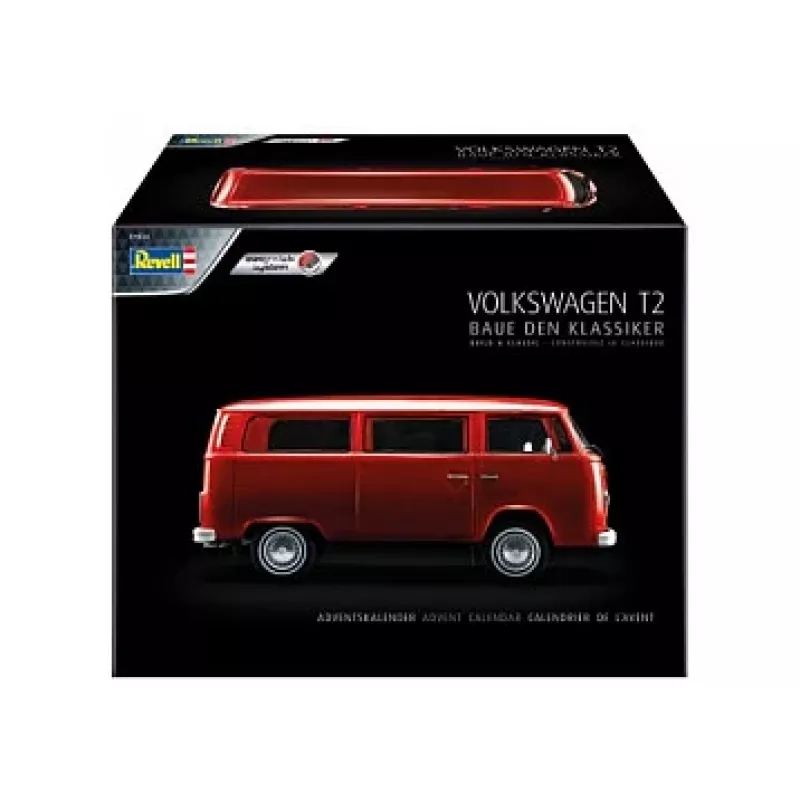 Model autobusu REVELL VW T2, zestaw montażowy, skala 1:24, długość 193 mm, szerokość 85 mm