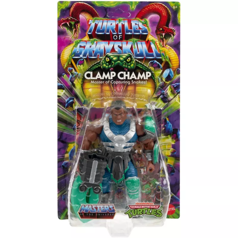 Figurka akcji MATTEL MotU Origins Clamp Champ JBN05 — zabawka kolekcjonerska, pojedyncza figurka