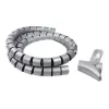 Opaska kablowa spiralna LogiLink KAB0014 srebrna 1500mm