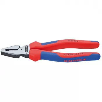 KNIPEX 02 02 200 - Szczypce przeglądowe - Stal - Plastik - Niebieski/czerwony - 20 cm - 342 g