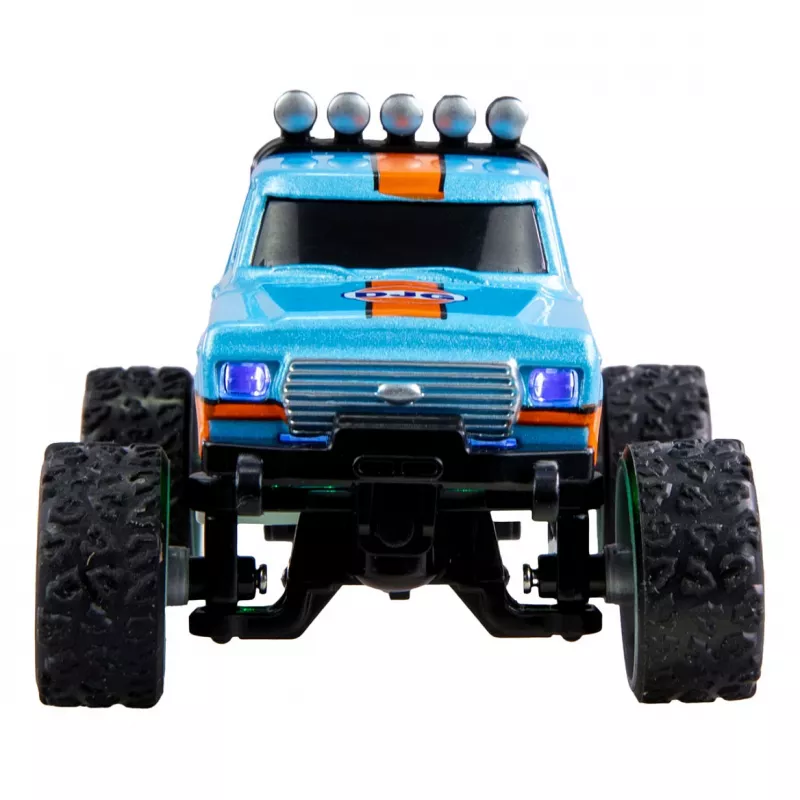 Radio-controlled Amewi Monster Truck DieCast 1:64 RTR, niebieski/pomarańczowy