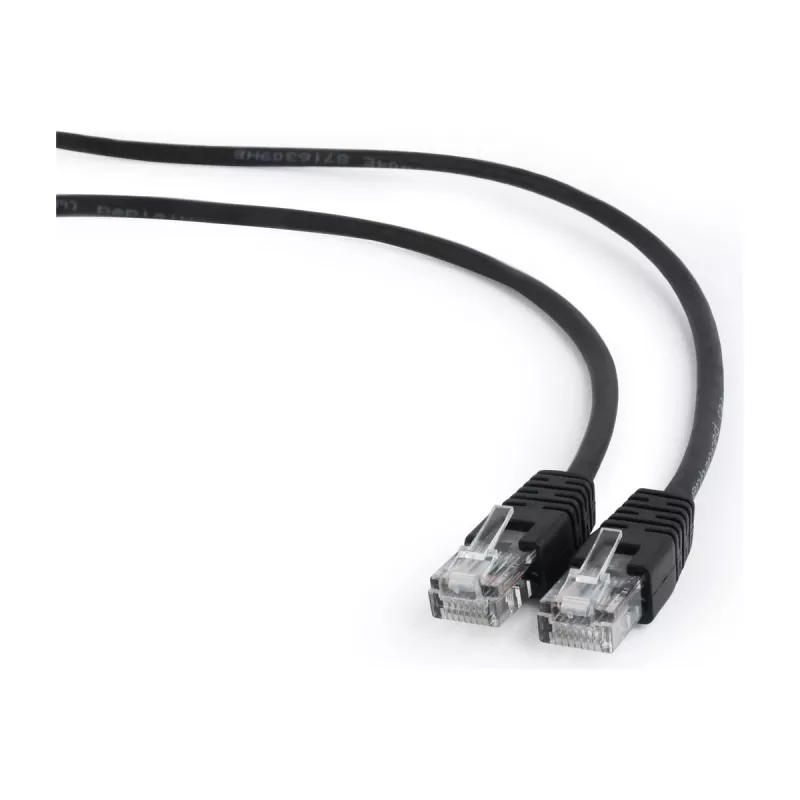 Kabel krosowy CAT5E UTP 7,5M/CZARNY PP12-7.5M/BK GEMBIRD