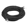 Kabel sieciowy LANBERG Cat6 U/UTP RJ-45 do RJ-45, 5 m, czarny, przewodniki CCA, 250 MHz, 26 AWG