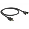Kabel HDMI DeLOCK 85463 0,5 m Typ A męski na żeński, czarny