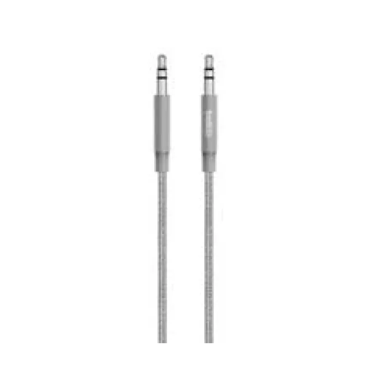 Linksys Belkin MIXIT Kabel Aux - Kabel audio - Mini-Phone Stereo 3,5 mm (męski) - Mini-Phone Stereo 3,5 mm (męski) - 1,22 m - Szary (AV10164BT04-GRY)