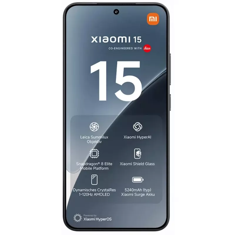 Xiaomi 15 16,1 cm (6,36 inch) 12 GB 512 GB 5240 mAh Czarny