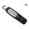 Lampa warsztatowa MACLEAN MCE03 — 24 LED, podstawa magnetyczna i haczyk, zasilana bateriami (3×AAA)