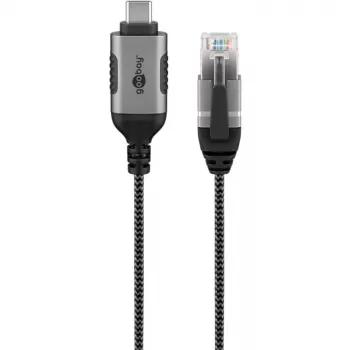Goobay Ethernet-Cable USB-C 3.1 to RJ45 cienki 5 m - connects router, modem or (74405)