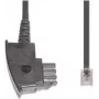 Kabel telefoniczny e+p T 36/3 3 m Transparent Czarny