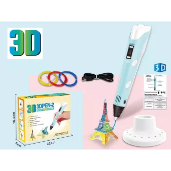Długopis 3D, zestaw filamentów z kablem zasilającym USB