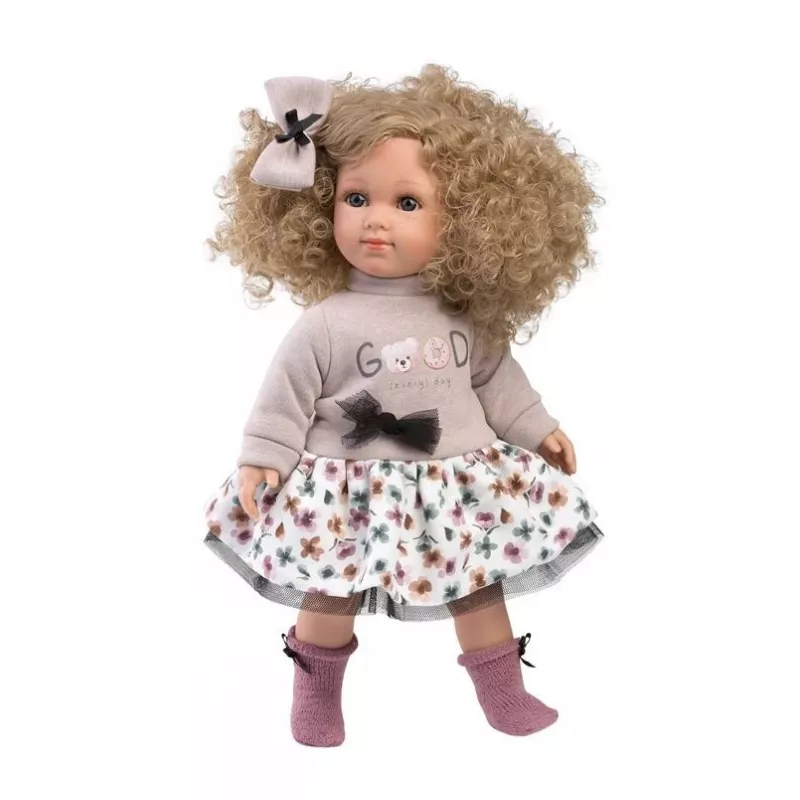Lalka Llorens Elena 35 cm — miękki korpus, ręcznie malowana twarz i kończyny