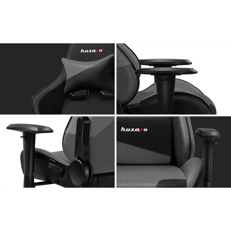 Krzesło gamingowe Huzaro Force 6.2 szary Mesh
