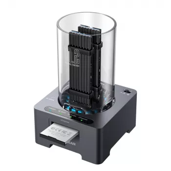 Stacja dokująca GrauGear G-M2DK-CR-10G M.2 NVMe/NGFF i CFexpress, USB Type-C, 10 Gbit/s, szara