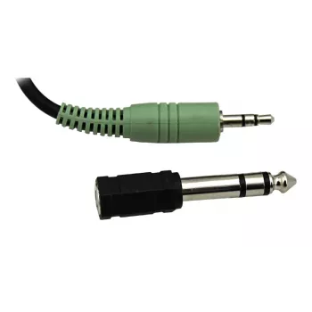 Słuchawki ESPERANZA EH120 — przewodowe nauszne, pałąk na głowę, kabel 2 m, adapter 3,5 mm, czarne