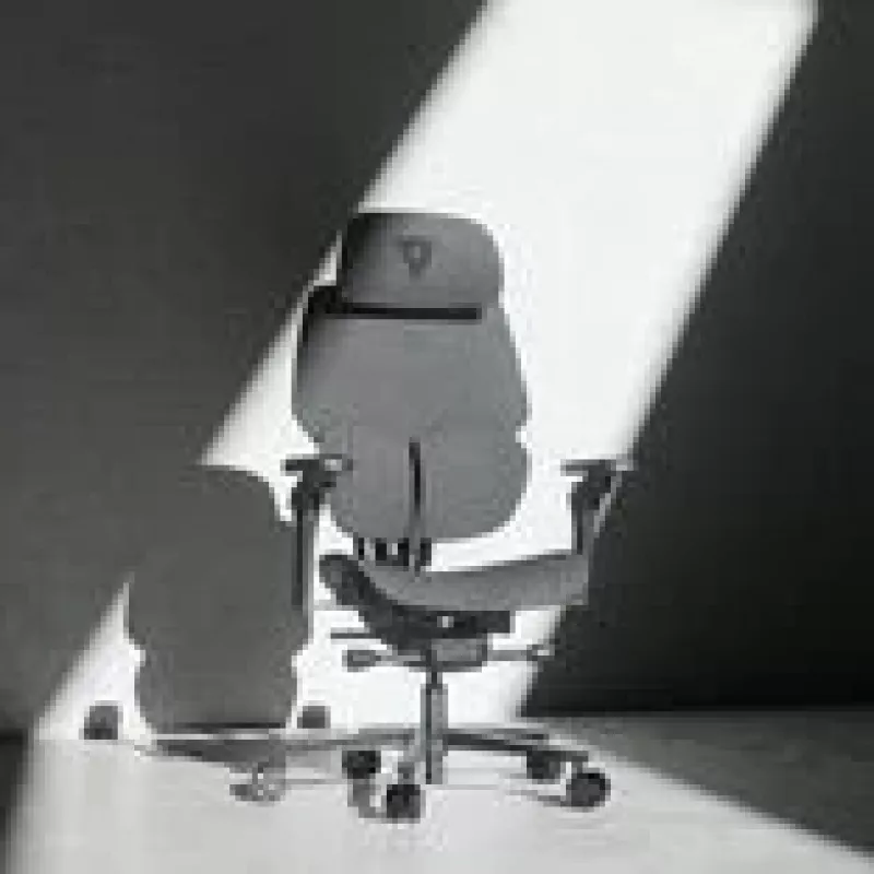Gaming chair thunder x3 FLEX Pro Fabric szary — ergonomic swivel seat, adjustable armrests and recline