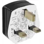Wtyczka elektryczna Bachmann 910.176, 3-biegunowa, 250 V AC, 13 A, czarna obudowa z tworzywa sztucznego