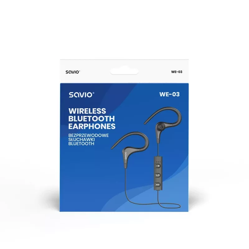 Savio WE-03 Bezprzewodowe słuchawki Bluetooth