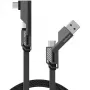 Kabel USB 4smarts 541457 1,5 m USB A – USB C grafitowy