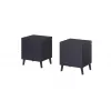 Nightstand cama meble NOVA 44×40×52 cm, 1 drawer, navy niebieski matt