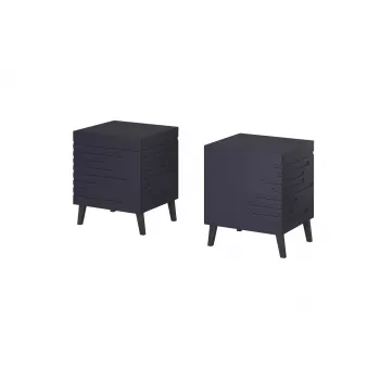 Nightstand cama meble NOVA 44×40×52 cm, 1 drawer, navy niebieski matt