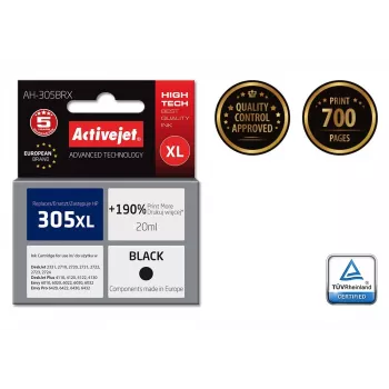 Activejet AH-305BRX Tusz (zamiennik dla HP 305 XL 3YM62AE; Premium; 20 ml; czarny)