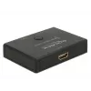 DeLock HDMI 2 - 1 przełącznik dwukierunkowy 4K 60 Hz - przełącznik wideo/audio - 2 x HDMI - stacjonarny