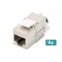 Digitus CAT 6A Moduł Keystone ekranowany, beznarzędziowy, 4 szt.