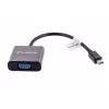 adapter kablowy VGA (D-Sub) na Mini DisplayPort LANBERG AD-0006-BK, 0,2 m, DisplayPort 1.2, 1920×1200@60Hz, żeński MiniDP, czarny