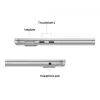Apple MacBook Air 13 (2025), 16 GB, 512 GB, M4 (10-rdzeniowy CPU/10-rdzeniowy GPU), Srebrny, Zasilacz 35 W z dwoma portami USB-C, Niemiecki, MW0X3D/A