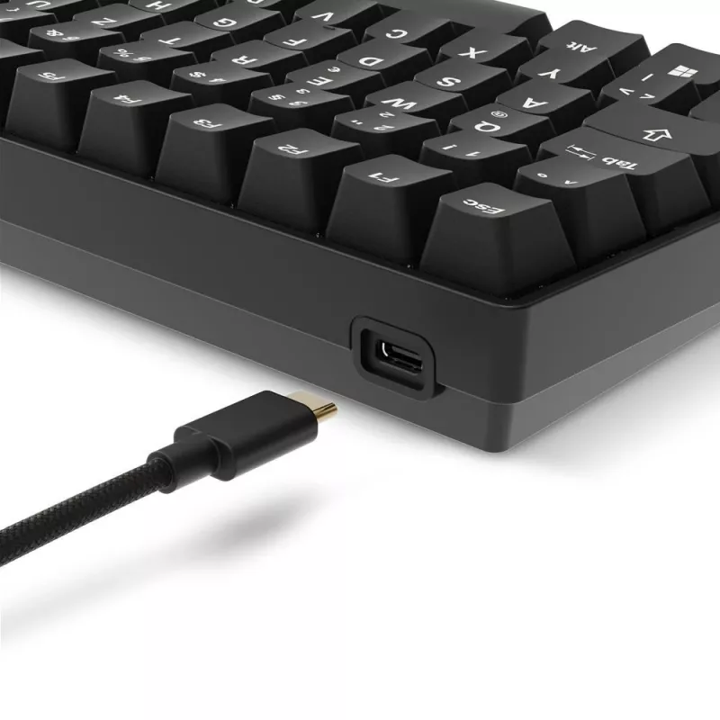 Mechaniczna klawiatura gamingowa Sharkoon Skiller SGK50S3 PBT czarno-żółta RGB