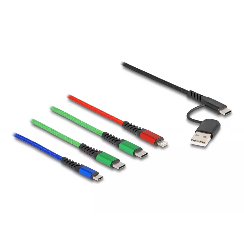 Kabel USB DeLOCK 87035 1.2 m USB 2.0 USB A USB C Micro USB-B Lightning