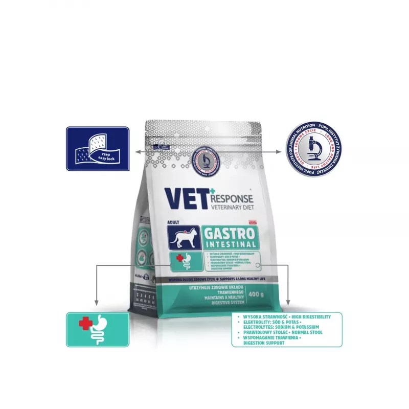 VET RESPONSE Gastrointestinal - sucha karma dla kota - 400g