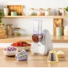 Elektryczna szatkownica do warzyw Tefal Fresh Express DN853BE0 — 150 W, 3 wymienne stożki, 1 prędkość, kremowa