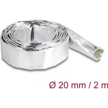 Osłona kabla DeLOCK 19004 z włókna szklanego i aluminium 2 m x 20 mm srebrna