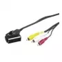 Wentronic Goobay Kabel przejściowy Scart/RCA, czarny, 2 m - wtyk SCART (21-pin) > 3x wtyk RCA (50364)