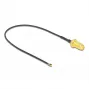Kabel koncentryczny DeLOCK 12662 0,2 m SMA MHF 4L LK Czarny