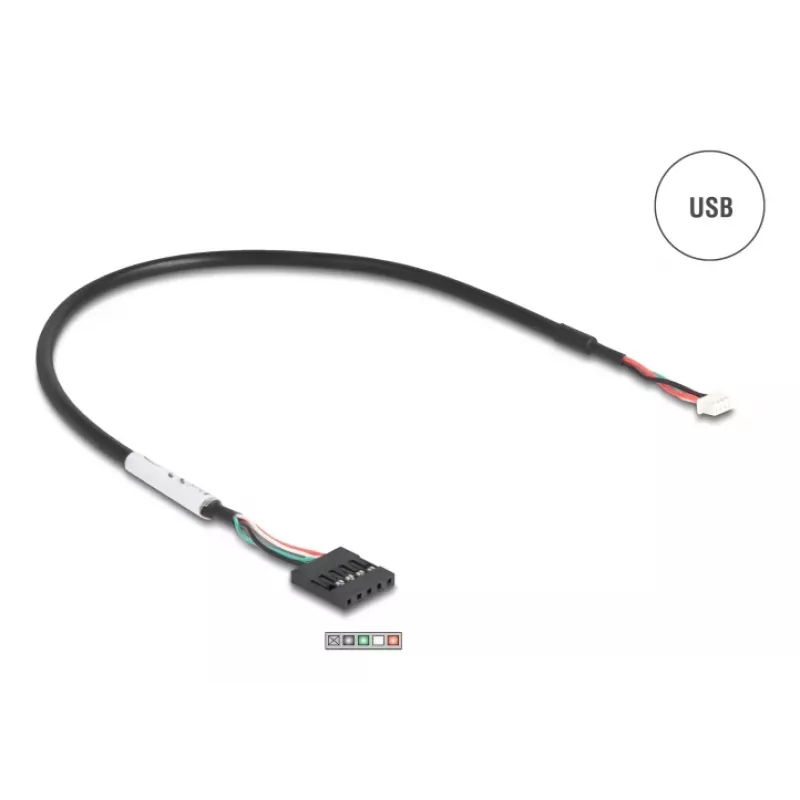 DeLOCK 90781 Konwerter szeregowy Repetytor Izolator USB 2.0 RS-232 Czarny Zielony