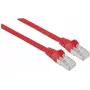 Kabel krosowy sieciowy Intellinet, Cat5e, 5 m, czerwony, CCA, SF/UTP, PVC, RJ45, pozłacane styki, bezzaczepowy, z osłoną, dożywotnia gwarancja