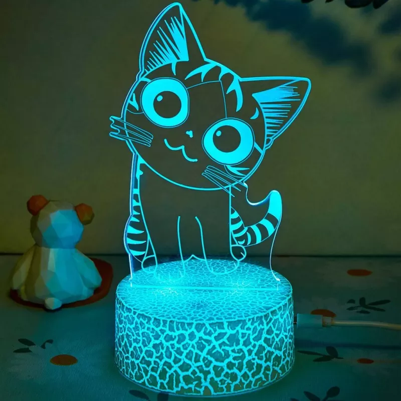 Lampa stołowa/dekoracyjna LED MANTA SNL119RGB RGB Lampa 3D w kształcie zwierzęcia do dekoracji wnętrz